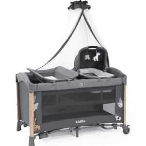 Lit Cododo Multifonction avec Couffin Deluxe Gris – Kidilo