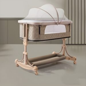 Kidilo Lit Cododo 3 en 1 avec moustiquaire – Beige